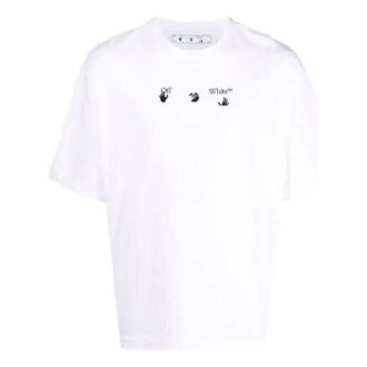 FW21 Arrows Pfeil-Logo-Print Shorts-Shirt Standardversion Weiß