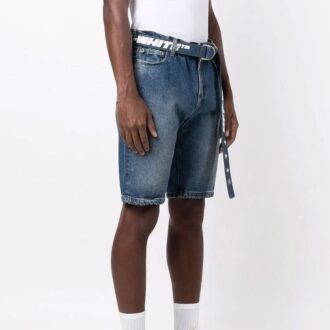FW21 Denim-Freizeitshorts, Slim-Fit-Version, Blau