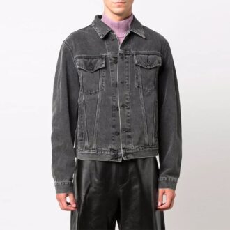 FW21 Denim-Jeansjacke Slim-Fit-Version Grau