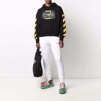 FW21 Gemälde-Print Unisex Schwarz