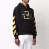 FW21 Gemälde-Print Unisex Schwarz