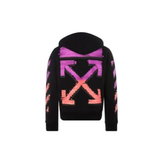 FW21 Jacke mit großem Pfeil-Print, Version Schwarz