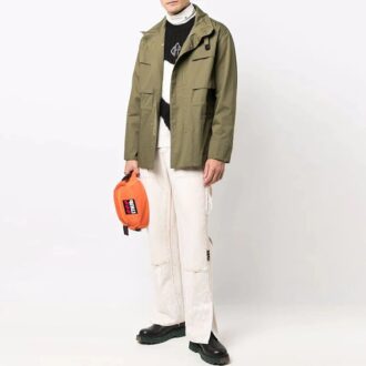 FW21 Jacke mit Pfeilmuster, Version Grün
