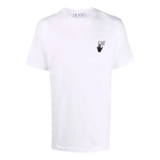 FW21 Kurzarm-Version mit Pfeil-Print, Weiß