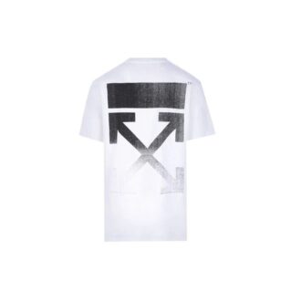 FW21 Kurzarm-Version mit Pfeil-Print, Weiß