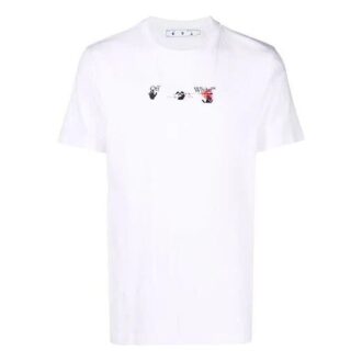 FW21 Kurzarm-Version mit Pfeilmuster, Weiß