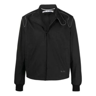 FW21 Logo-Aviator-Jacke Version Schwarz