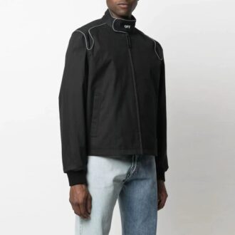 FW21 Logo-Aviator-Jacke Version Schwarz