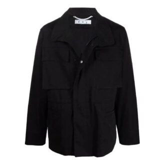 FW21 Logo Outdoor-Jacke Slim-Fit-Version Schwarz