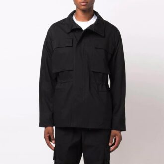 FW21 Logo Outdoor-Jacke Slim-Fit-Version Schwarz
