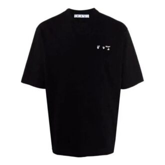 FW21 Logo-Print Rundhals-Shorts Kurzarm Standardversion Schwarz