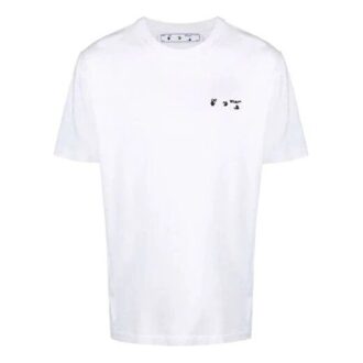 FW21 Logo Rundhals-Shorts, Standardversion, Weiß