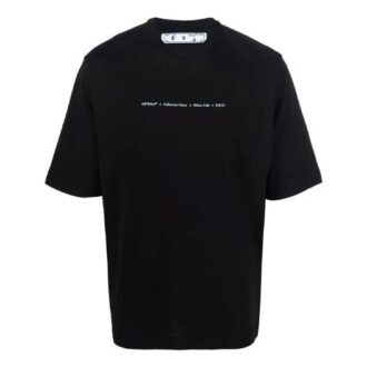 FW21 Logo Rundhalsausschnitt Shorts Kurzarm Slim Fit Version Schwarz