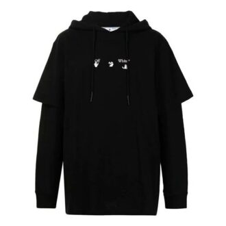 FW21 Marker Arrows Langarm-Pullover, lockere Passform, Schwarz