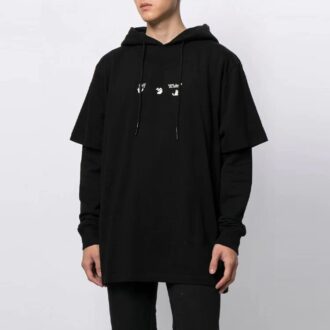 FW21 Marker Arrows Langarm-Pullover, lockere Passform, Schwarz