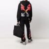 FW21 Melting Arrow Logo Print Sport-Herren-T-Shirt Schwarz