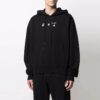 FW21 Melting Arrow Logo Print Sport-Herren-T-Shirt Schwarz
