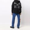 FW21 Pfeilmuster-Print, doppellagige Ärmelversion, schwarz