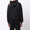 FW21 Pullover mit Kordelzug und Alphabet-Print, schwarz