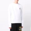 FW21 Rundhals-Pullover aus Baumwolle, weiß