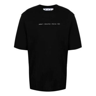FW21 Shorts mit Pfeilmuster-Logo-Print, Rundhalsausschnitt und kurzen Ärmeln, Standardversion, Schwarz