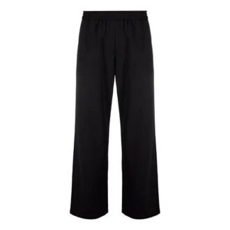 FW21 Sportliche lange Hose mit Logo-Muster, Standardausführung, schwarz