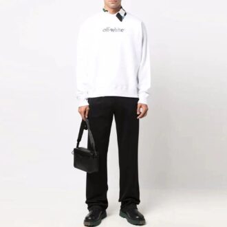 FW21 Sportliche lange Hose mit Logo-Muster, Standardausführung, schwarz