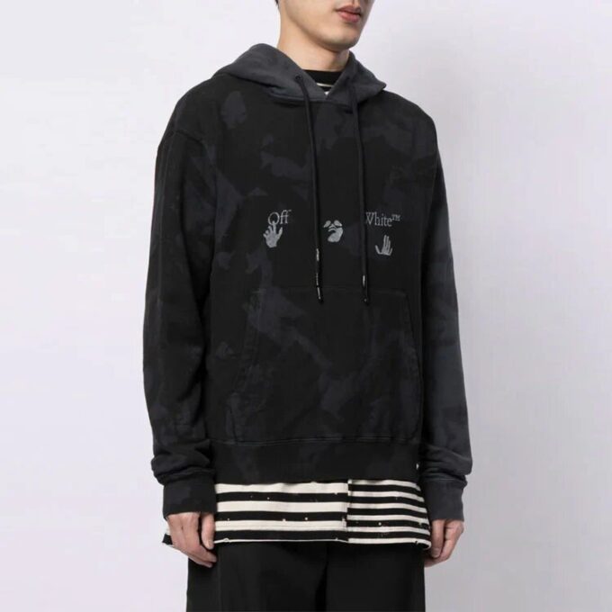 FW21 Tie-Dye-Alphabet-Muster-Version Schwarz