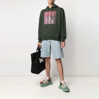 Herren SS21 Oversize-Sweatshirt Grün