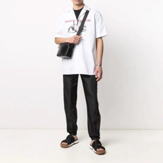 Off-White Herren SS21 Logo-Print Weißes Hemd