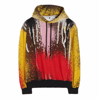 Off-White x Katsu Crossover FW21 Hoodie Rot