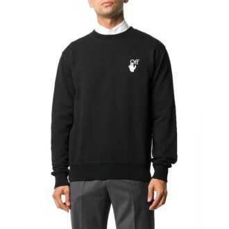 Pullover mit „Cut Here“-Logo-Print, schwarz