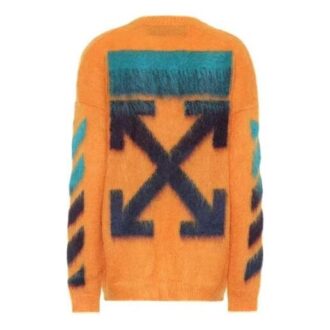 Pullover mit Farbverlaufspfeilen für Herren, Orange