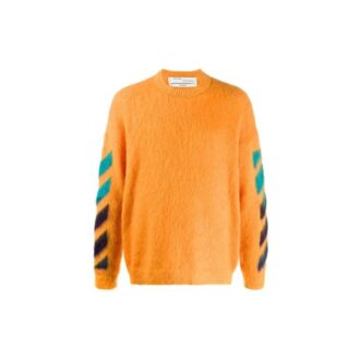 Pullover mit Farbverlaufspfeilen für Herren, Orange