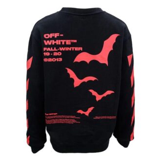 Pullover mit Fledermaus-Logo, Rundhalsausschnitt, Slim-Fit