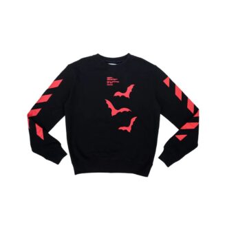 Pullover mit Fledermaus-Logo, Rundhalsausschnitt, Slim-Fit