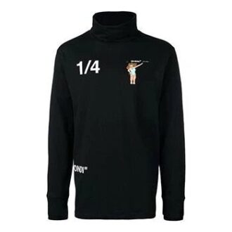Pullover mit hohem Kragen Schwarz