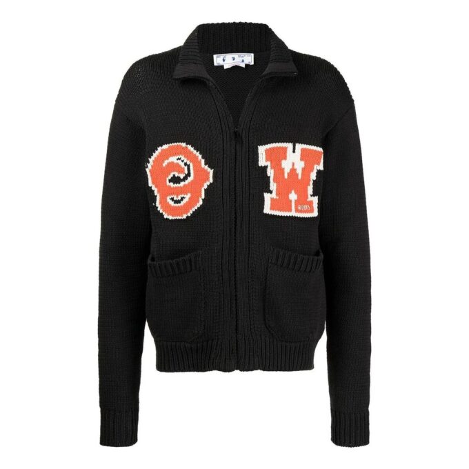 Pullover mit Logo-Intarsien