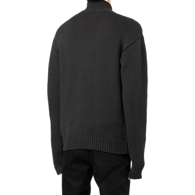 Pullover mit Logo-Intarsien