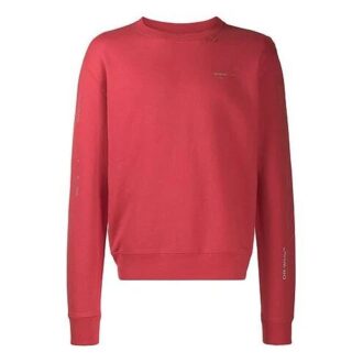 Pullover mit Pfeilmuster-Print Rot