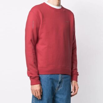 Pullover mit Pfeilmuster-Print Rot