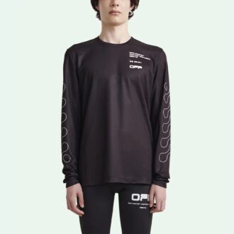Pullover mit Rundhalsausschnitt, Langarm, Slim Fit, mit Musterdruck, Schwarz