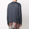 Pullover mit Rundhalsausschnitt und Logo, Langarmversion, Grau
