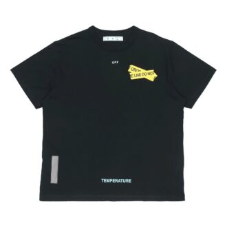 Rückseite gelber Pfeil, Shorts, schwarz