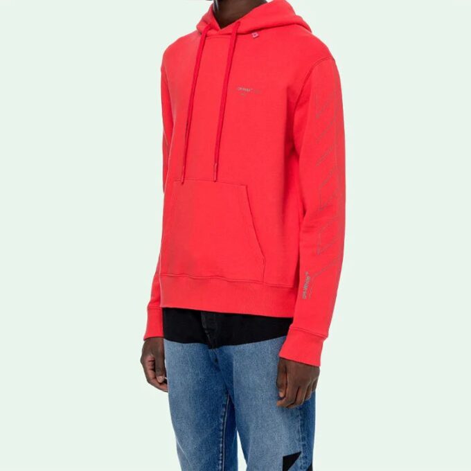 Rückseite Herren-Logo-Pullover in normaler Passform