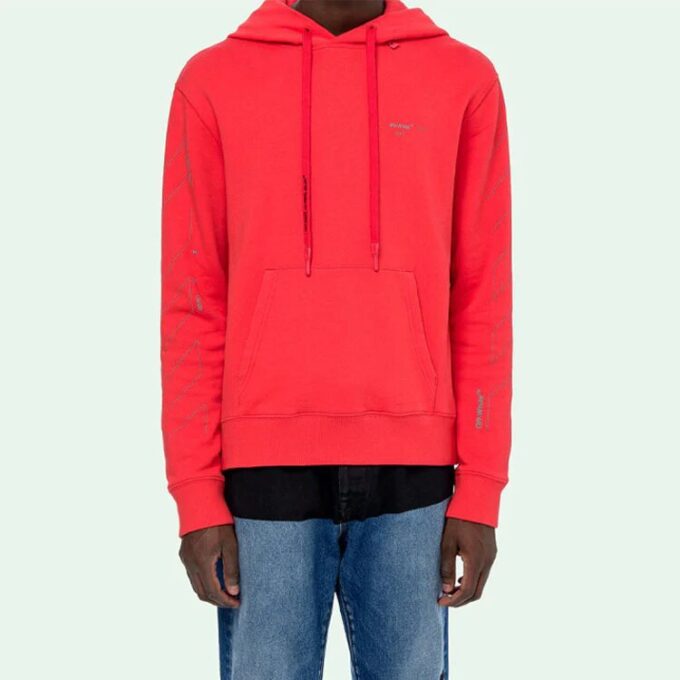 Rückseite Herren-Logo-Pullover in normaler Passform