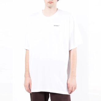 Rückseitiger Pfeil-Aufdruck, Rundhalsausschnitt, Shorts, Weiß