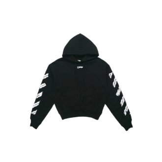 Rückseitiger Pfeildruck, locker, schwarz