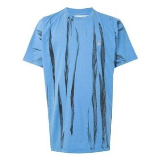 Reflective Arrow Tie Dye Shorts Blau