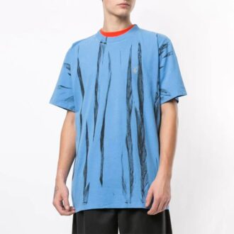 Reflective Arrow Tie Dye Shorts Blau